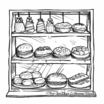 Bakery Window Display Coloring Pages 1
