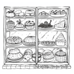 Bakery Window Display Coloring Pages 2
