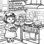 Baking in the Kitchen Coloring Pages 3