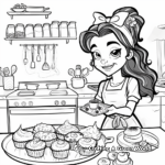 Baking in the Kitchen Coloring Pages 4