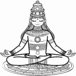 Balanced Chakras Mindfulness Coloring Pages 3