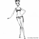 Barbie in Chic Swimwear Coloring Pages 4