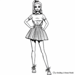 Barbie's Spring Collection Coloring Pages 1