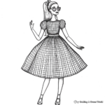 Barbie's Spring Collection Coloring Pages 2