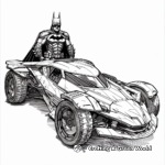 Batman Arkham Knight Batmobile Coloring Pages 1
