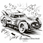 Batmobile Mechanic Diagram Coloring Pages 1