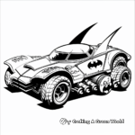 Batmobile Mechanic Diagram Coloring Pages 4