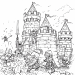 Battlefield Scenes: DND Warriors Coloring Pages 3