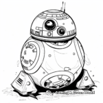 BB-8 Movie Scene Coloring Pages 1