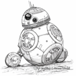 BB-8 Movie Scene Coloring Pages 3