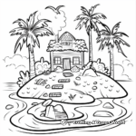 Beach-Scene Summer Coloring Pages 4