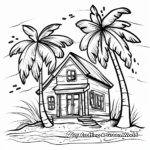 Beachside Cabin Coloring Pages 4