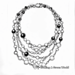 Beaded Necklace Coloring Pages: Variety of Beads 2