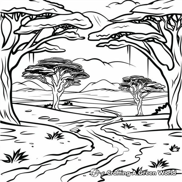 Africa Coloring Pages Free Printable 
