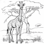 Beautiful African Savannah Coloring Pages 4