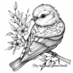 Beautiful Bird Tracing Coloring Pages 1