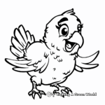 Beautiful Bird Tracing Coloring Pages 2