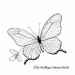 Beautiful Butterfly Symbolizing Hope Coloring Pages 1