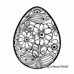 Beautiful Easter Egg Patterns Coloring Pages 1