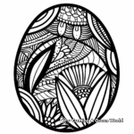 Beautiful Easter Egg Patterns Coloring Pages 2