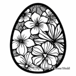 Beautiful Easter Egg Patterns Coloring Pages 3