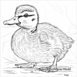 Beautiful Female Mallard Duck Coloring Pages 2