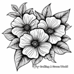 Beautiful Gratitude Flower Coloring Pages 4