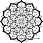 Beautiful Mandala Pattern Coloring Pages 1
