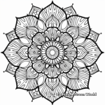 Beautiful Mandala Pattern Coloring Pages 4
