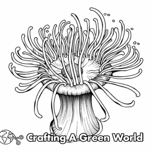 Sea Anemone Coloring Pages - Free &amp; Printable!