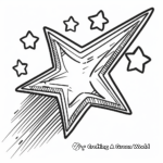Beautiful Shooting Star Coloring Pages 2
