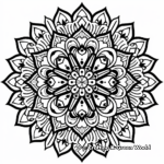 Beautiful Symmetrical Mandala Coloring Pages 1