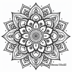 Beautiful Symmetrical Mandala Coloring Pages 2