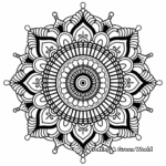 Beautiful Symmetrical Mandala Coloring Pages 3