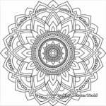 Beautiful Symmetrical Mandala Coloring Pages 4