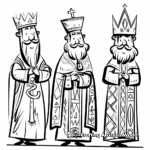 Beautiful Three Kings Epiphany Coloring Pages 2