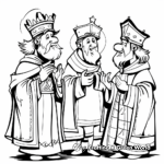 Beautiful Three Kings Epiphany Coloring Pages 3