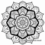 Beginner-Friendly Simple Geometric Mandala Coloring Pages 1
