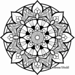 Beginner-Friendly Simple Geometric Mandala Coloring Pages 2