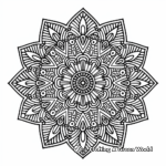 Beginner-Friendly Simple Geometric Mandala Coloring Pages 3