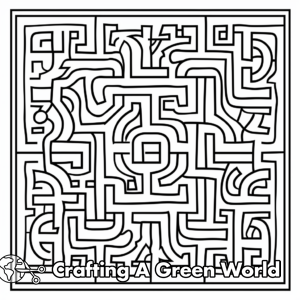 Maze Coloring Pages - Free &amp; Printable!