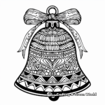 Bell Ornament Coloring Pages for Holiday Vibes 1