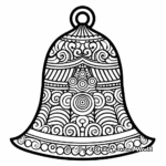 Bell Ornament Coloring Pages for Holiday Vibes 2