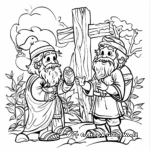 Biblical Easter Story Coloring Pages 1
