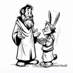 Biblical Easter Story Coloring Pages 2