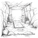 Biblical Empty Tomb Coloring Sheets 2