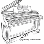 Big Symphony Piano Coloring Pages 3