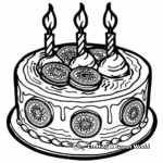 Birthday Cake Flavor Oreo Coloring Page 1