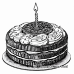 Birthday Cake Flavor Oreo Coloring Page 2