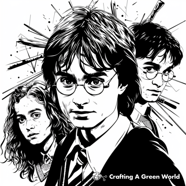 Harry Potter For Adults Coloring Pages - Free &amp; Printable!